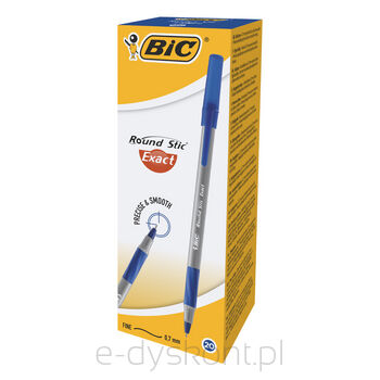 BIC Round Stic® Exact długopis niebieski pudełko 20 sztuk