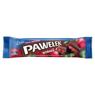 Baton Pawełek Z Nadzieniem Wiśniowym 45G Wedel