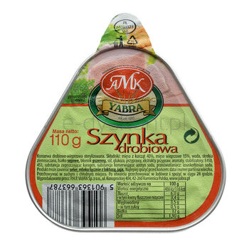Amk Yabra Szynka Drobiowa 110G