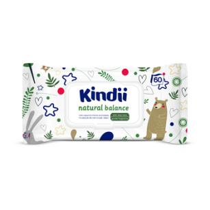 Chusteczki Dla Niemowląt Kindii Natural Balance 60 Szt.