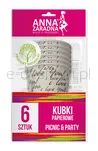 Kubki Papierowe Anna Zaradna, 200 Ml, 6 Szt., Mix Kolorów - 2
