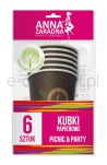 Anna  Zaradna Kubki Papierowe 200 Ml, 6 Szt., Mix Kolorów - 3