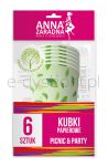 Anna  Zaradna Kubki Papierowe 200 Ml, 6 Szt., Mix Kolorów - 6