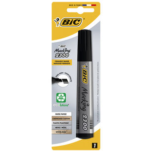 BIC Marking 2300 ECOlutions marker permanentny czarny ścięta końcówka blister 1 sztuka