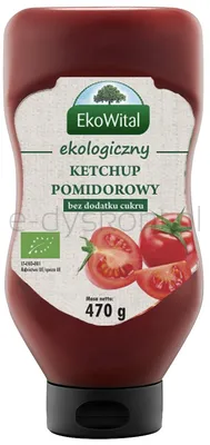 Ketchup Bez Dodatku Cukru Bio 470 G