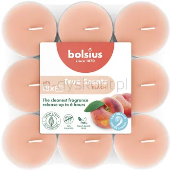 Bolsius Podgrzewacze Zapachowe True Scents 6H 18Szt. Brzoskwinia