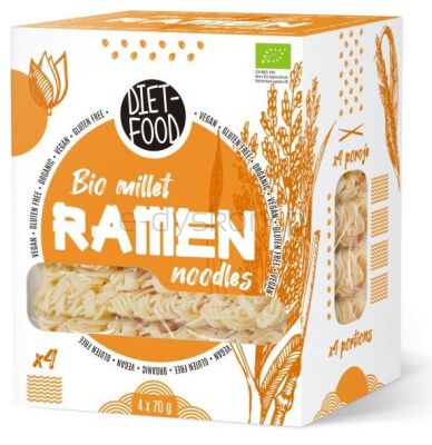 Diet Food Makaron Jaglany Ramen 100% Bezgl. Bio 280 G