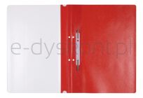 Office Products Skoroszyt, PP, A4, 2 otwory, 100/170mikr., wpinany, czerwony  - 2