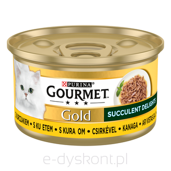 Gourmet Gold Succulent Delights Z Kurczakiem 85G