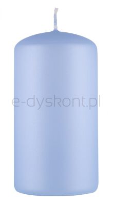 Donau HOME Świeca słupek Standard Lakier, 60x115mm, błękit perła mat
