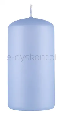 Świeca słupek DONAU HOME Standard Lakier, 60x115mm, błękit perła mat