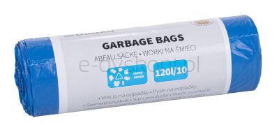 Donau Home Worki na śmieci do segregacji, papier (LDPE), 120l, 10 szt., niebieskie