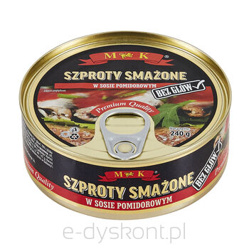 MK Smażone szproty w sosie pomidorowym 240 g