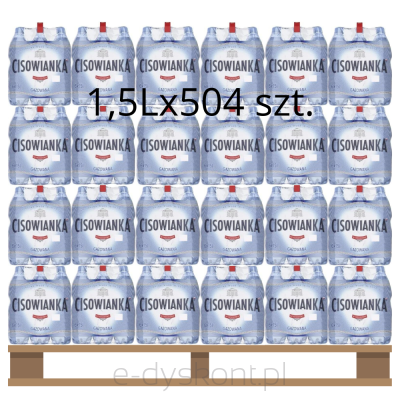 Naturalna woda mineralna Cisowianka Gazowana 1,5l <br>(Paleta 504 szt.)