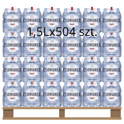 Naturalna woda mineralna Cisowianka Gazowana 1,5l <br>(Paleta 504 szt.)