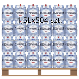 Naturalna woda mineralna Cisowianka Gazowana 1,5l <br>(Paleta 504 szt.)