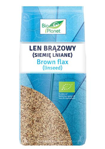 Len Brązowy (Siemię Lniane) Bio 400 G - Bio Planet [BIO]