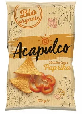 Nachosy o smaku paprykowym BIO 125 g