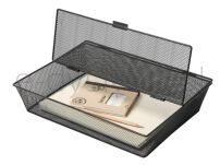 Q-Connect Pojemnik Na Dokumenty Office Set, Metalowy, A4, Zamykany, Czarny - 2