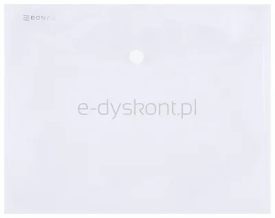 Donau Teczka kopertowa zatrzask, PP, C5, 180mikr., transparentna 