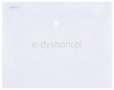 Donau Teczka kopertowa zatrzask, PP, C5, 180mikr., transparentna 