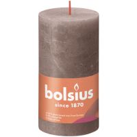 Bolsius Świeca Pieńkowa Rustic 130/68 Shine taupe