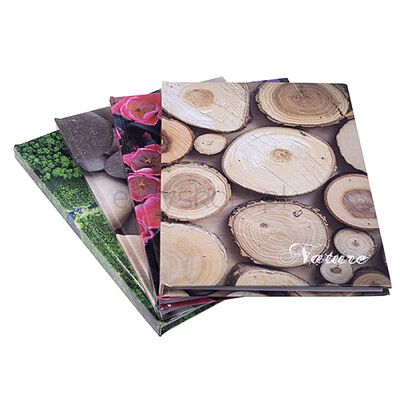 Office Products Brulion, Nature, A5, w kratkę, 96 kart., mix