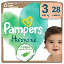 Pampers Harmonie Baby Pieluszki, rozmiar 3, 28 sztuk, 6kg-10kg