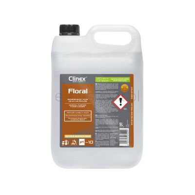 Clinex Uniwersalny Płyn Floral, do mycia podłóg, Mydło marsylskie, 5l