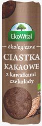 Ekowital Ciastka Kakaowe Z Kawałkami Czekolady Bio 250 G 