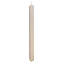Donau HOME Świeca stołowa długa ryflowana 25x300 mm, 4 szt., kremowa