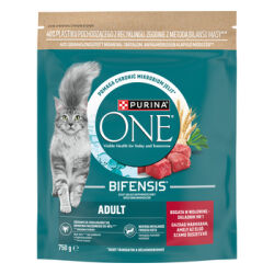 Purina One Adult bogata w wołowinę i pełne ziarna 750 g