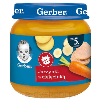 Gerber Jarzynki Z Cielęcinką Po 5 Miesiącu 125 G