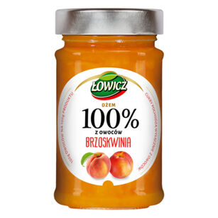 Łowicz Dżem 100% Z Owoców Brzoskwinia 210 G