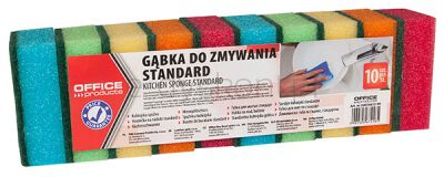 Office Products Gąbka do zmywania Standard, 10szt., mix kolorów