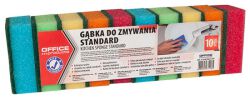 Office Products Gąbka do zmywania Standard, 10szt., mix kolorów