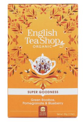 English Tea Shop Herbata Zielona Z Rooibos,Granatem I Jagodą (20X1,75) Bio 35 G