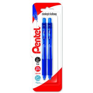 Pentel Cienkopis kulkowy EnerGel 0,5 mm BLN105 - niebieski x 2 sztuki