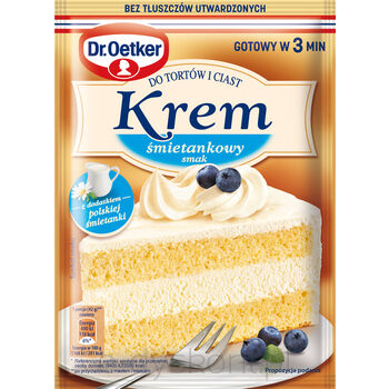 Dr. Oetker Krem do tortów i ciast smak śmietankowy 105 g