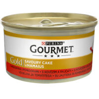 Gourmet Gold Savoury Cake Z Wołowiną I Pomidorami 85G