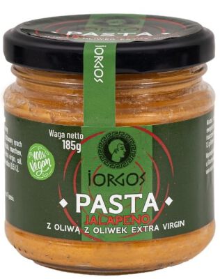 Iorgos Pasta Jalapeno z oliwą z Oliwek extra virgin 185g