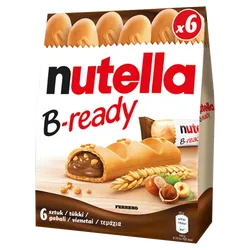 Nutella B-Ready, Wafelek Z Kremem, 6Szt, 132G
