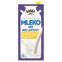 Mleko Uht Kanka Bez Laktozy 1,5 % 1 L Mw Dobry Wybór
