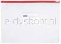 Torebka z suwakiem DONAU, PVC, A4, transparentna - 2