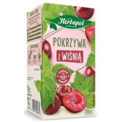 Herbapol herbatka ziołowa pokrzywa z wiśnią 30g/20tb