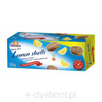 Balviten Herbatniki Lemon Shells Bezglutenowe 150G