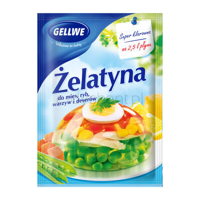Gellwe Żelatyna Do Mięs, Ryb, Warzyw I Deserów 50 G