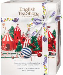 English Tea Shop Zestaw Herbat Świątecznych Piramidki Holiday White  (12X2) Bio 24G Bn