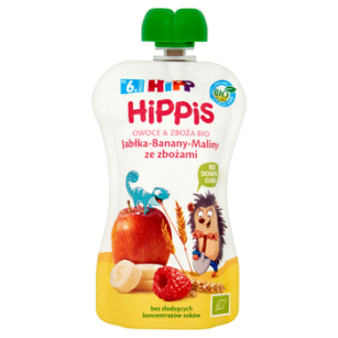Hipp Jabłka-Banany-Maliny ze zbożami BIO 100g