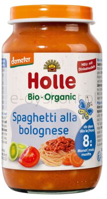 Holle Obiadek spaghetti bolognese powyżej 8 miesiąca życia /demeter BIO 220 g